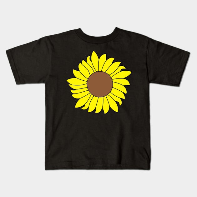 Yellow Sunflower Kids T-Shirt by kimoufaster